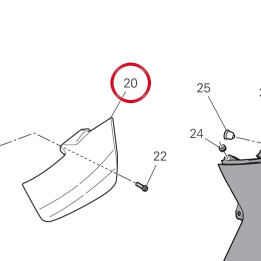Aile gauche supérieure — réf. 480PB131A | Ducati Store