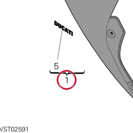 Queue de carénage — réf. 48222451AR | Ducati Store