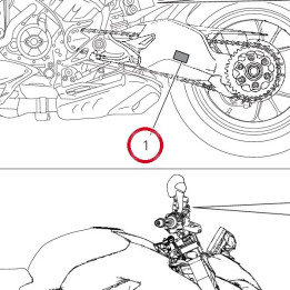 Targhetta pressione E — réf. 43315191A | Ducati Store