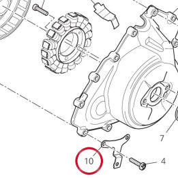Bride gauche 8301H841BA — réf. 8301H841BA | Ducati Store