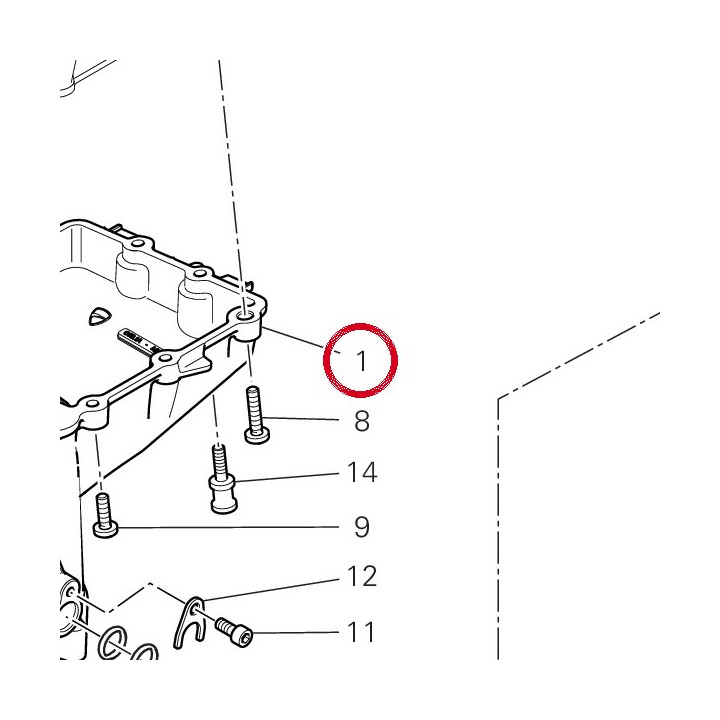 Carter huile 25210191A7 — réf. 25210191A7 | Ducati Store