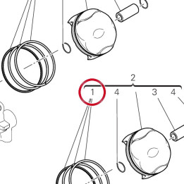Jeu segments 12120772A — réf. 12120771B | Ducati Store