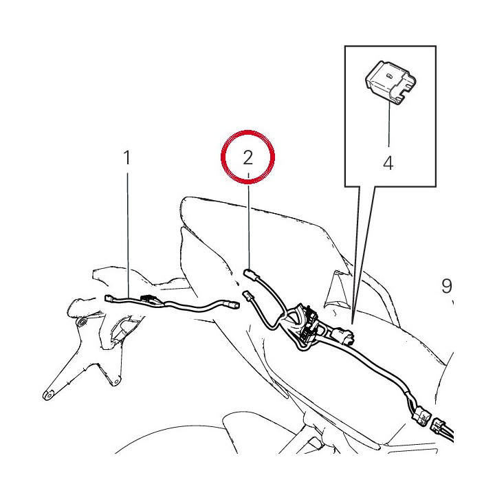 Faisceau arrière 500 h/g — réf. 5101I071A | Ducati Store