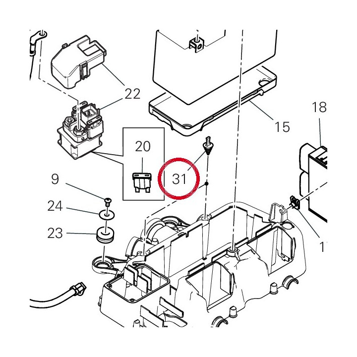 Bouchon caoutchouc 87241271A — réf. 87241271A | Ducati Store