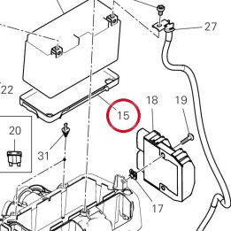 Support batterie 8291H531A — réf. 8291H531A | Ducati Store