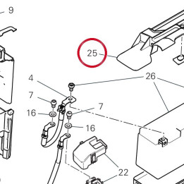 Support batterie 8301G771A — réf. 8301G771A | Ducati Store
