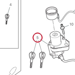 Commutateur À clé 65220331C — réf. 65220331C | Ducati Store