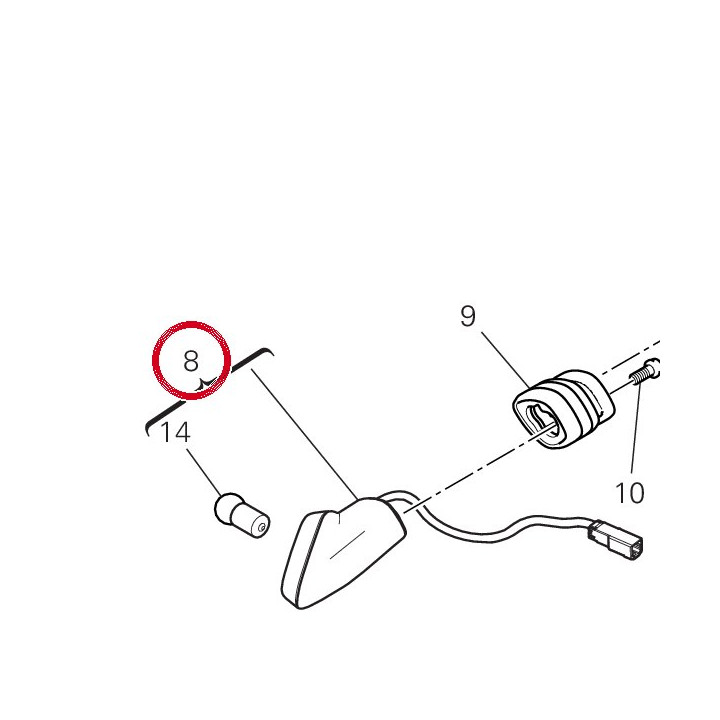 Clignotant avant — réf. 53010226B | Ducati Store