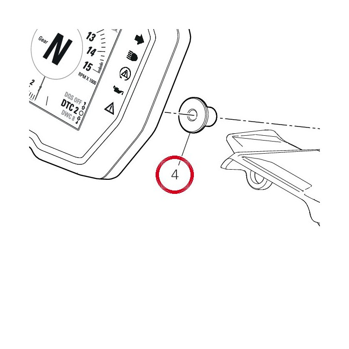 Entretoise 71615941AA — réf. 71615941AA | Ducati Store