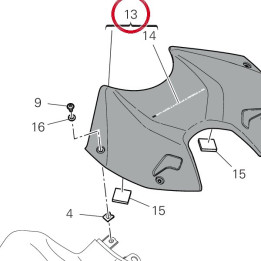 Cache réservoir 4801D692AC — réf. 4801D692AC | Ducati Store
