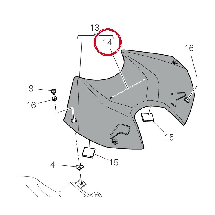 Deca Streetfighter V4S lg — réf. 4381F721B | Ducati Store
