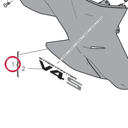 Calotte droit 4802D701AB — réf. 4802D701AB | Ducati Store