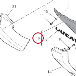 Embout droit 4801A651AB — réf. 4801A651AB | Ducati Store