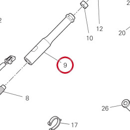 Asta rinvio cambio 133 mm — réf. 96211191AA | Ducati Store