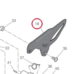 Pare-Talon avant gauche — réf. 24716421AA | Ducati Store