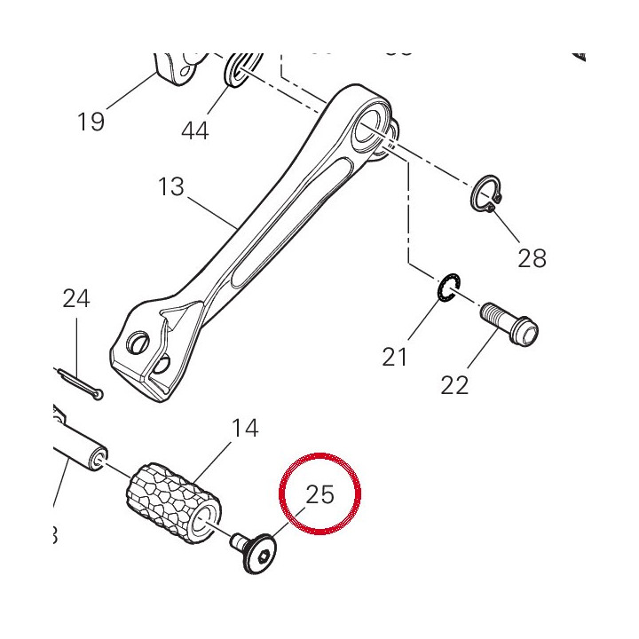 Vis tbei M5X12 77914871A — réf. 77914871A | Ducati Store