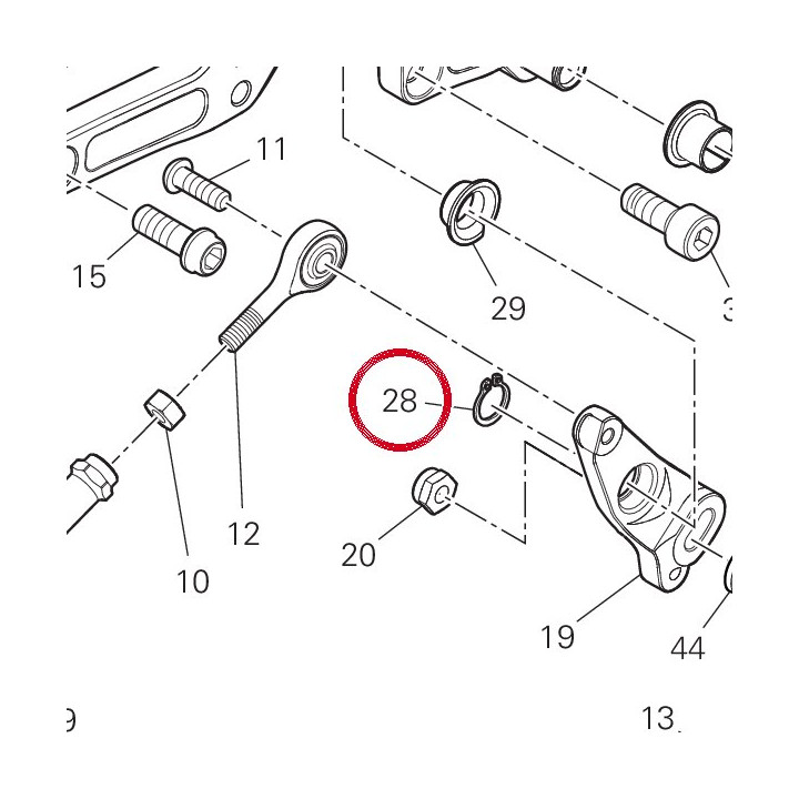 Anneau arret 88451021A — réf. 88451021A | Ducati Store