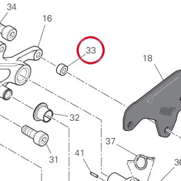 Entretoise 7131A431AA — réf. 7131A431AA | Ducati Store