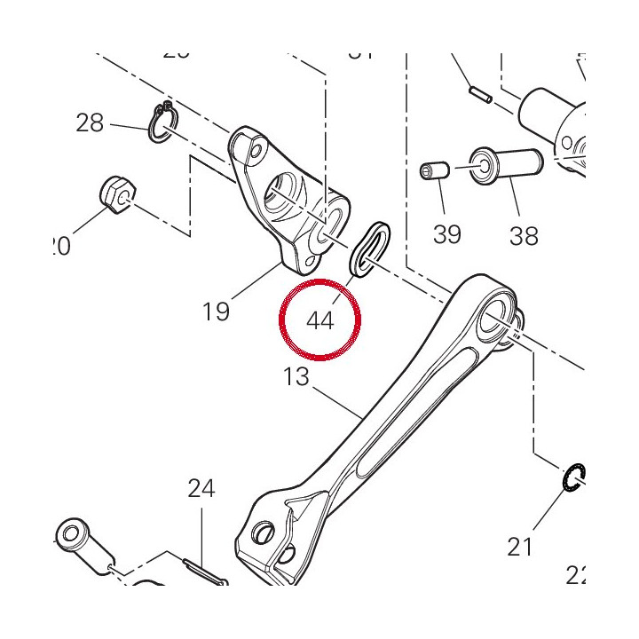 Entretoise 96212191A — réf. 96212191A | Ducati Store
