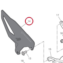 Pare-Talon avant droit — réf. 24716431AA | Ducati Store