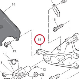Plaque Porte-Repose-Pied — réf. 96211371AA | Ducati Store