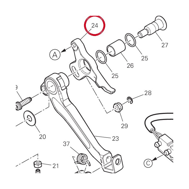 Bielletta rinvio pédale — réf. 96211431AA | Ducati Store