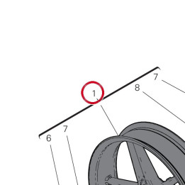 Jante roue av. carbone — réf. 501P2053BA | Ducati Store