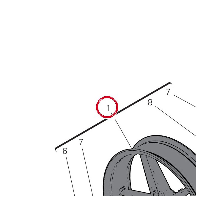 Jante roue av. carbone — réf. 501P2053BA | Ducati Store