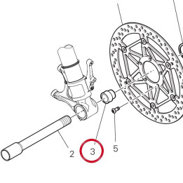 Entretoise droit 71413461AA — réf. 71413461AA | Ducati Store