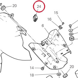 Support connecteur 86612741A — réf. 86612741A | Ducati Store