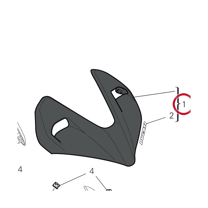 Cover proiettore noir — réf. 4801B161AC | Ducati Store