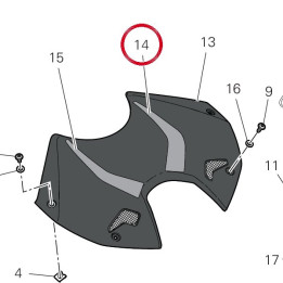 Decalcomania cover — réf. 4381H451A | Ducati Store