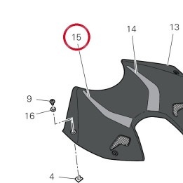 Decalcomania cover — réf. 4381H441A | Ducati Store