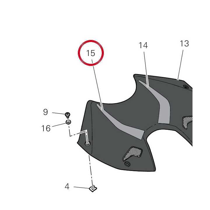 Decalcomania cover — réf. 4381H441A | Ducati Store