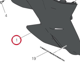 Calotte droit noir opaque — réf. 4802D701AC | Ducati Store