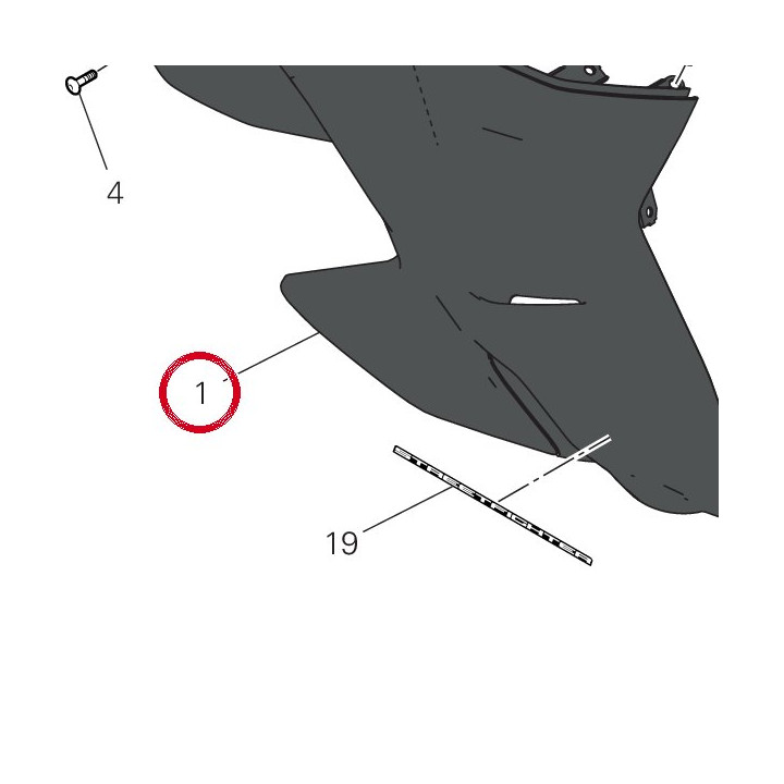 Calotte droit noir opaque — réf. 4802D701AC | Ducati Store