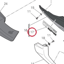 Deca puntale dx V21C sp2 — réf. 4381H421A | Ducati Store