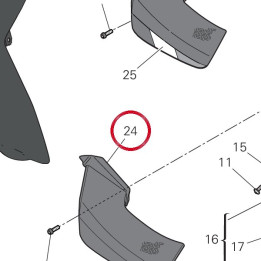 Aile droite inférieure — réf. 96912181AA | Ducati Store