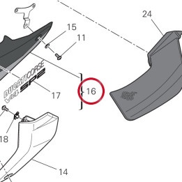 Embout gauche 4801A661BD — réf. 4801A661BD | Ducati Store