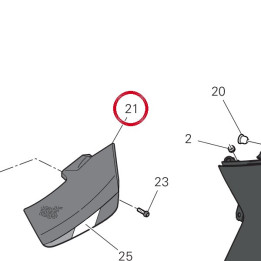 Aile gauche supérieure — réf. 96912151AB | Ducati Store