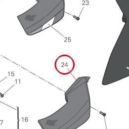 Aile gauche inférieure — réf. 96912161AA | Ducati Store