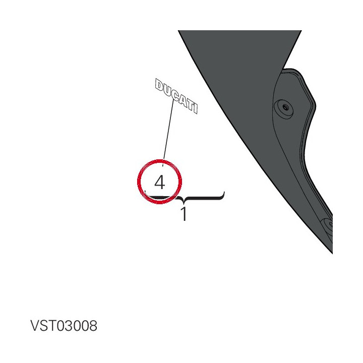 Decalcomanie Ducati — réf. 4381C541A | Ducati Store