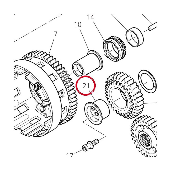 Anneau intérieur 88111152B — réf. 88111151C | Ducati Store