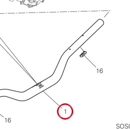 Guidon 36012801AA — réf. 36012801AA | Ducati Store