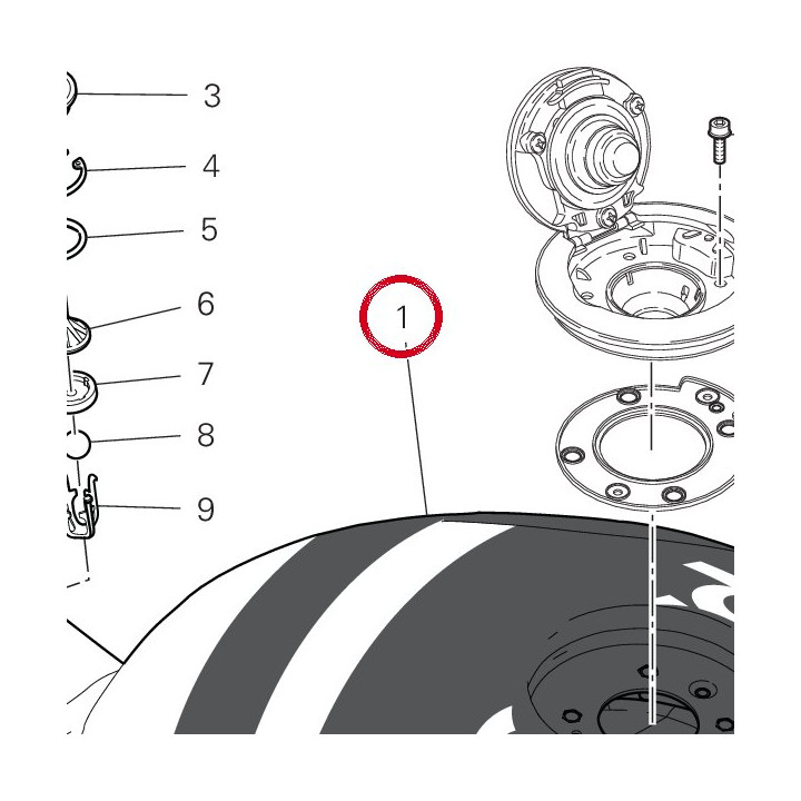 Réservoir carburant — réf. 58613202BE | Ducati Store