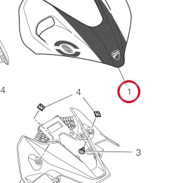 Cover proiettore 4801B161AL — réf. 4801B161AL | Ducati Store