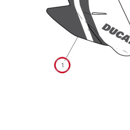 Couvercle droit 4802D701AD — réf. 4802D701AD | Ducati Store