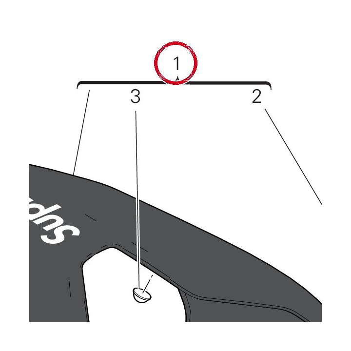 Queue de carénage — réf. 48222451AY | Ducati Store
