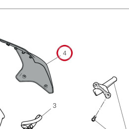 Panneau lateral gauche — réf. 482P2461AA | Ducati Store