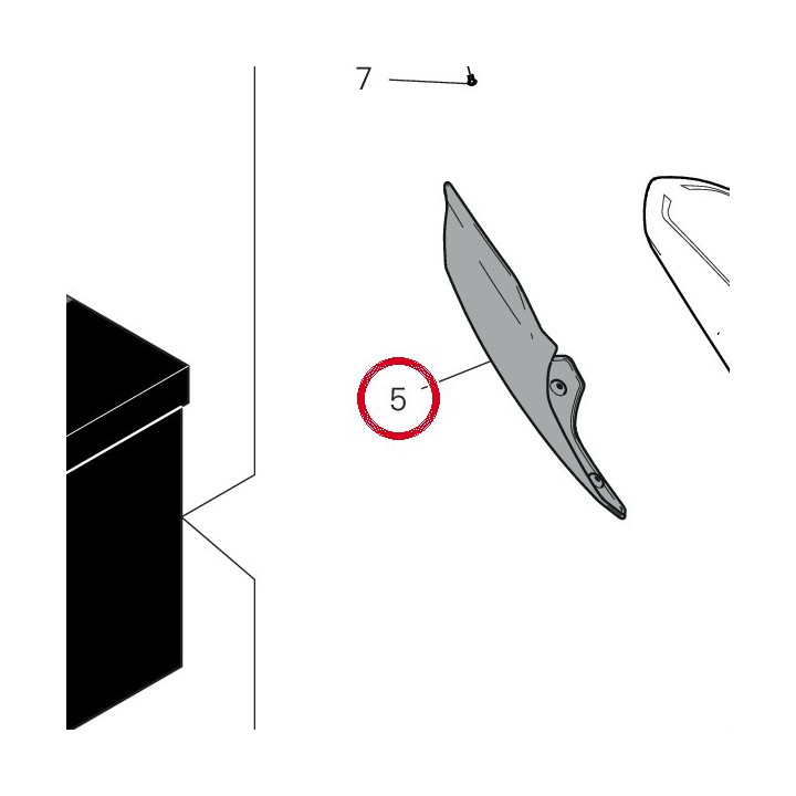 Panneau lateral droit — réf. 482P2471AA | Ducati Store